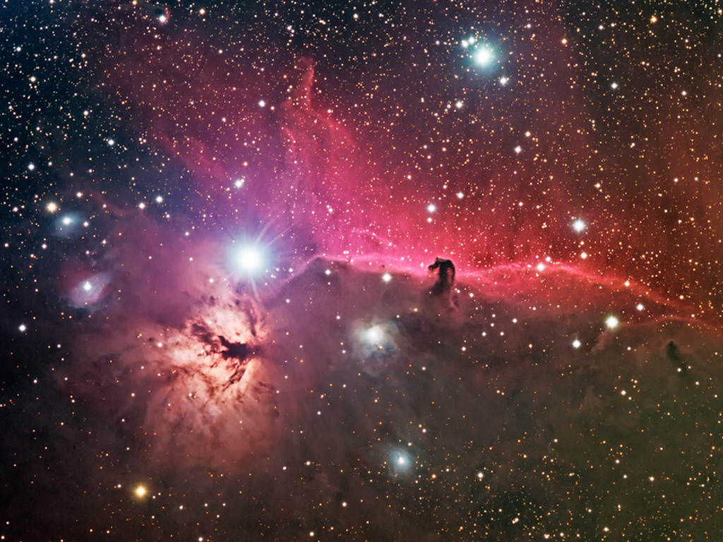 B33 Horsehead and NGC2024 Flame Nebulae