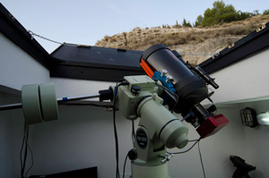 Telescope mounted